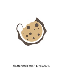 Cookies with Spoon and fork Logo Design Vector Template, Icon Symbol, Creative design concepts