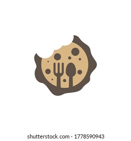 Cookies with Spoon and fork Logo Design Vector Template, Icon Symbol, Creative design concepts