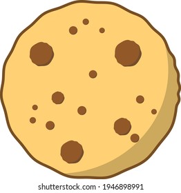 Cookies. Sweets for breakfast. Baking drawing.
