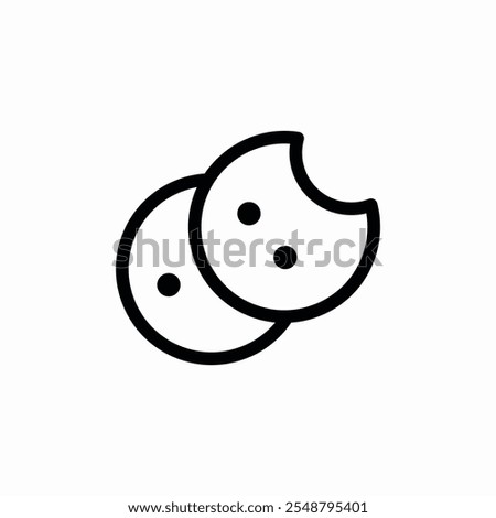 cookies sweets icon sign vector