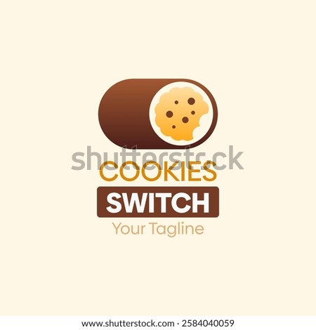 Cookies Switch Logo Design Template. Good for Business, Agency, Community and Organization