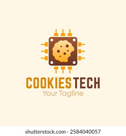 Cookies Tech Logo Design Template. Good for Business, Agency, Community and Organization