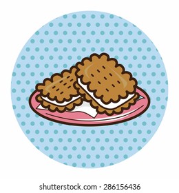 cookies theme elements vector,eps