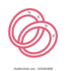 cookies vector colour line icon