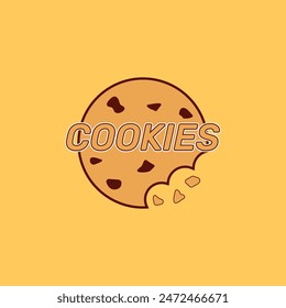 Cookies vector design logo template for food and cake business