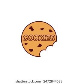 Cookies vector design logo template for food and cake business