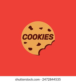 Cookies vector design logo template for food and cake business