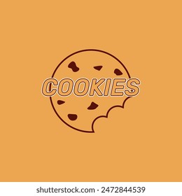 Cookies vector design logo template for food and cake business