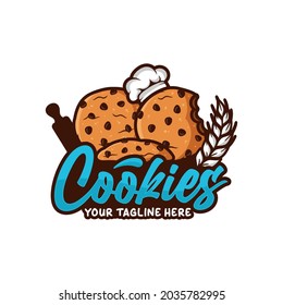 Cookies vector design premium logo