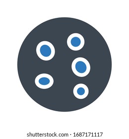 cookies vector glyph color icon 