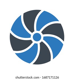 cookies vector glyph color icon 