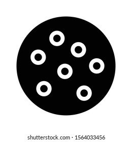 cookies vector glyph flat icon 