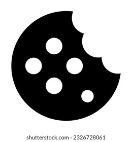 Cookies Vector Glyph Icon For Personal And Commercial Use.
