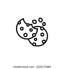 cookies vector icon. bakery icon outline style. perfect use for logo, presentation, website, and more. simple modern icon design line style