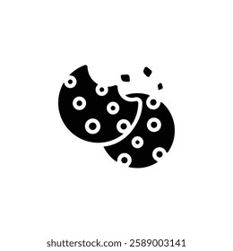 cookies vector icon. bakery icon solid style. perfect use for logo, presentation, website, and more. simple modern icon design glyph style