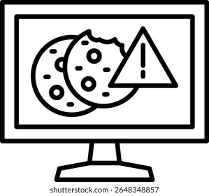 Icono de Vector de cookies. Se puede utilizar para aplicaciones de impresión, móviles y de Web.