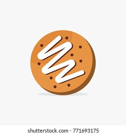 Cookies vector icon design