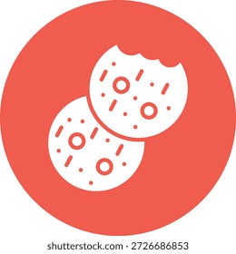 Ilustração de design de ícone de vetor de cookies