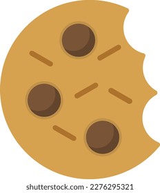 Cookies Vector Icon Flat Style