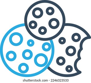 Cookies Vector Icon which is suitable for commercial work and easily modify or edit it

