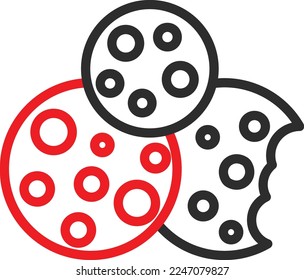  Cookies Vector Icon which is suitable for commercial work and easily modify or edit it

