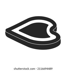 Icono vector Cookies.Icono vector negro aislado en cookies de fondo blanco.