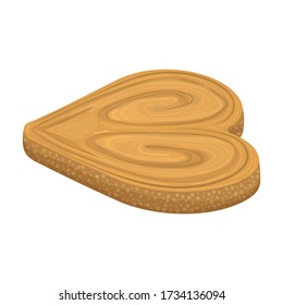Cookies vector icon.Cartoon vector icon isolated on white background cookies.