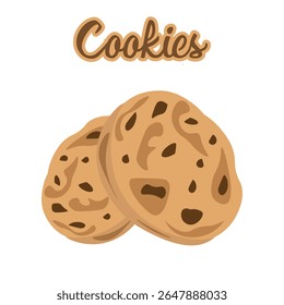 Cookies ilustração vetorial chips chocolate Cookies
