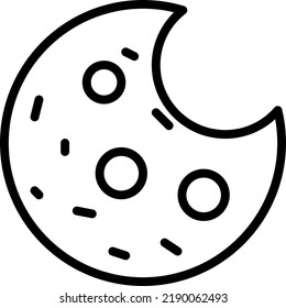 cookies  Vector illustration on a transparent background.Premium quality symmbols.Stroke vector icons for concept and graphic design.