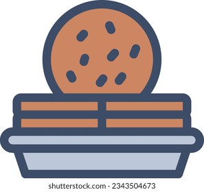 cookies Vector illustration on a transparent background.Premium quality symmbols.Stroke vector icon for concept and graphic design.