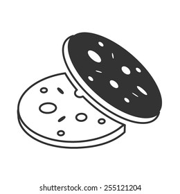 Cookies vector image to be used in web applications, mobile applications and print media