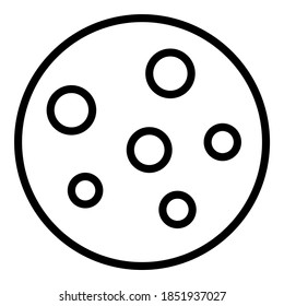 cookies vector outline icon. Modern thin line symbols. Collection of traditional elements.
