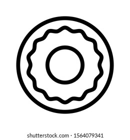 cookies vector thin line icon 