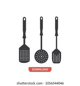 Cooking accessories vector icon