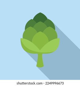 Icono de alcachofa de cocina vector plano. Planta de alimentos. Arte agrícola
