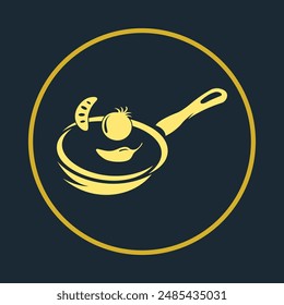 Arte de la cocina de moda hermosa Ilustración vectorial precioso diseño de ícono abstracto