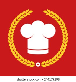 Cooking award- Chief hat and laurel wreath