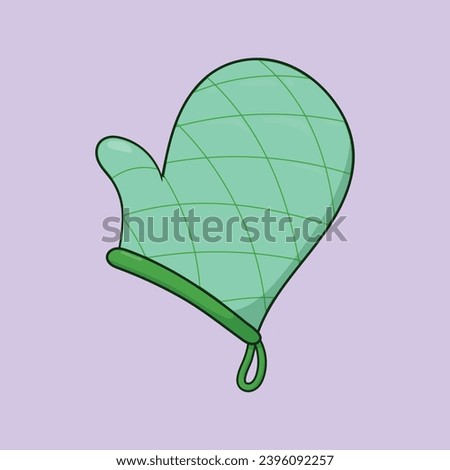 Cooking Baking Glove Vector Illustration Icon