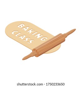Cooking baking master class concept. Vector