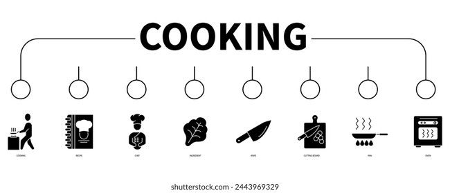 Cooking banner web icon vector illustration concept