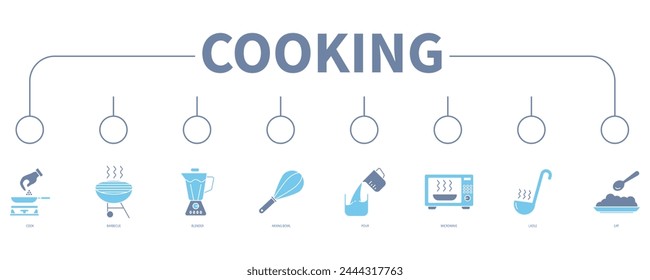 Cooking banner web icon vector illustration concept