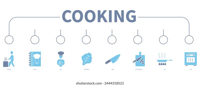 Cooking banner web icon vector illustration concept