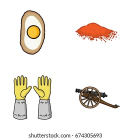 cooking, beekeeping and other web icon in cartoon style.history, taste icons in set collection.