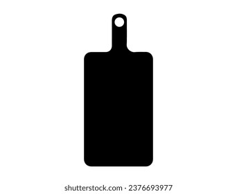 Silueta de tablero de cocina arte vectorial fondo blanco