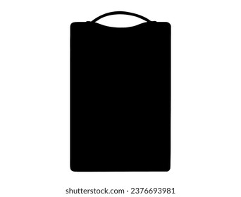 Cooking board silhouette vector art white background