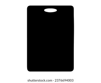 Silueta de tablero de cocina arte vectorial fondo blanco