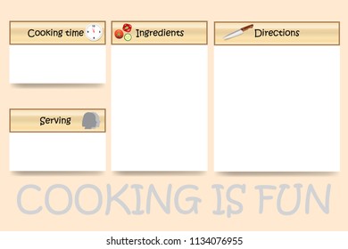 Cooking board vector in traditional design ready for your text