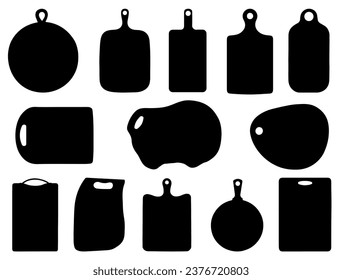 Cooking boards silhouette vector art