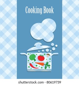 cooking book cover. vector illustration