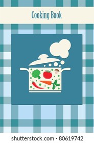 cooking book cover. vector illustration